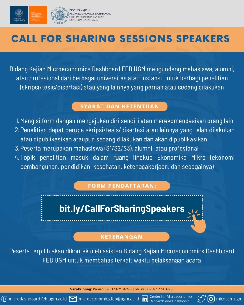 Call for Sharing Sessions Speakers